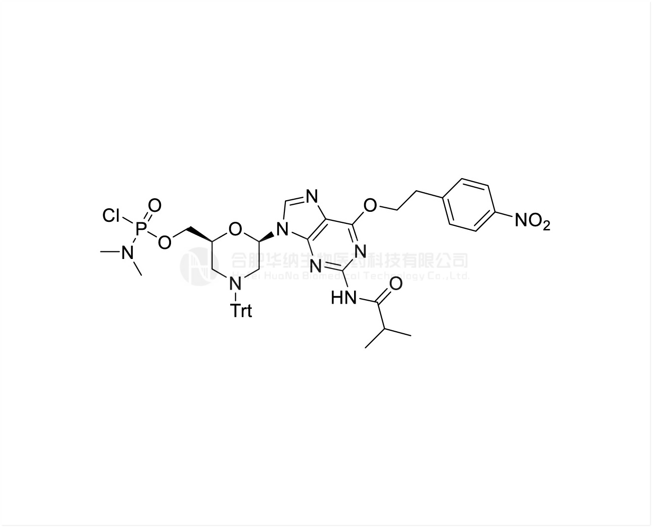 O6-NPE-N2-iBu protected G PMO Monomer