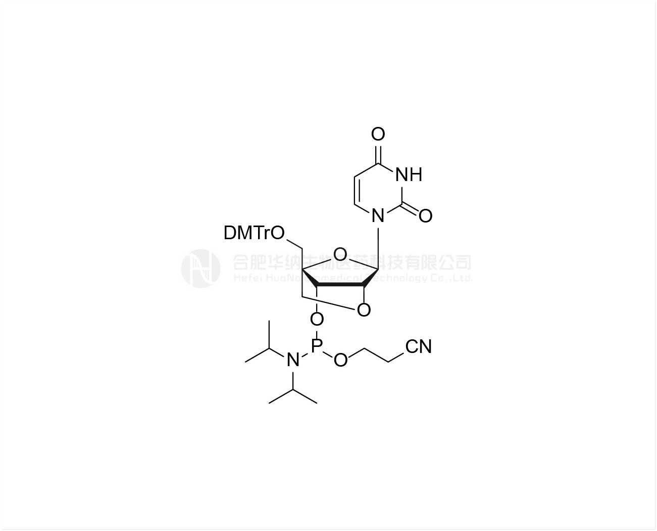 DMTr-2'-O-4'-C-Locked-rU-3'-CE-Phosphoramidite