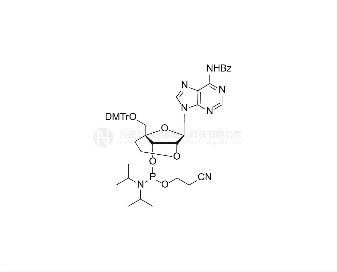 DMTr-2'-O-4'-C-ethylene-rA(Bz)-3'-CE-Phosphoramidite