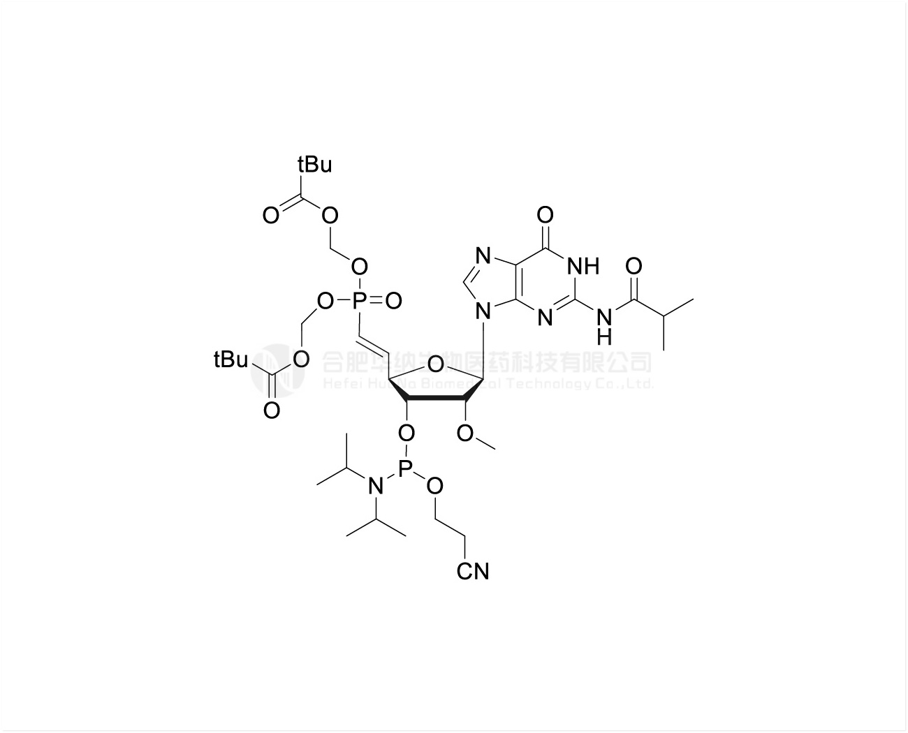 5'-POM-(E)-vinyl phosphonate-2'-O-Me-rG(iBu)-3'-CE-Phosphoramidite