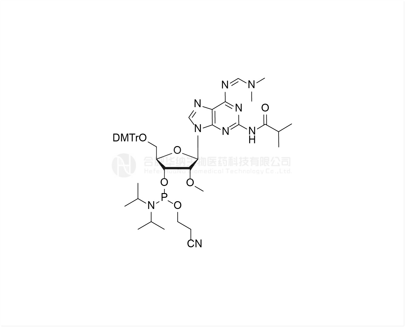 DMTr-2'-O-Me-N2-iBu-N6-dmf- 2-amido-rA-3'-CE-Phosphoramidite