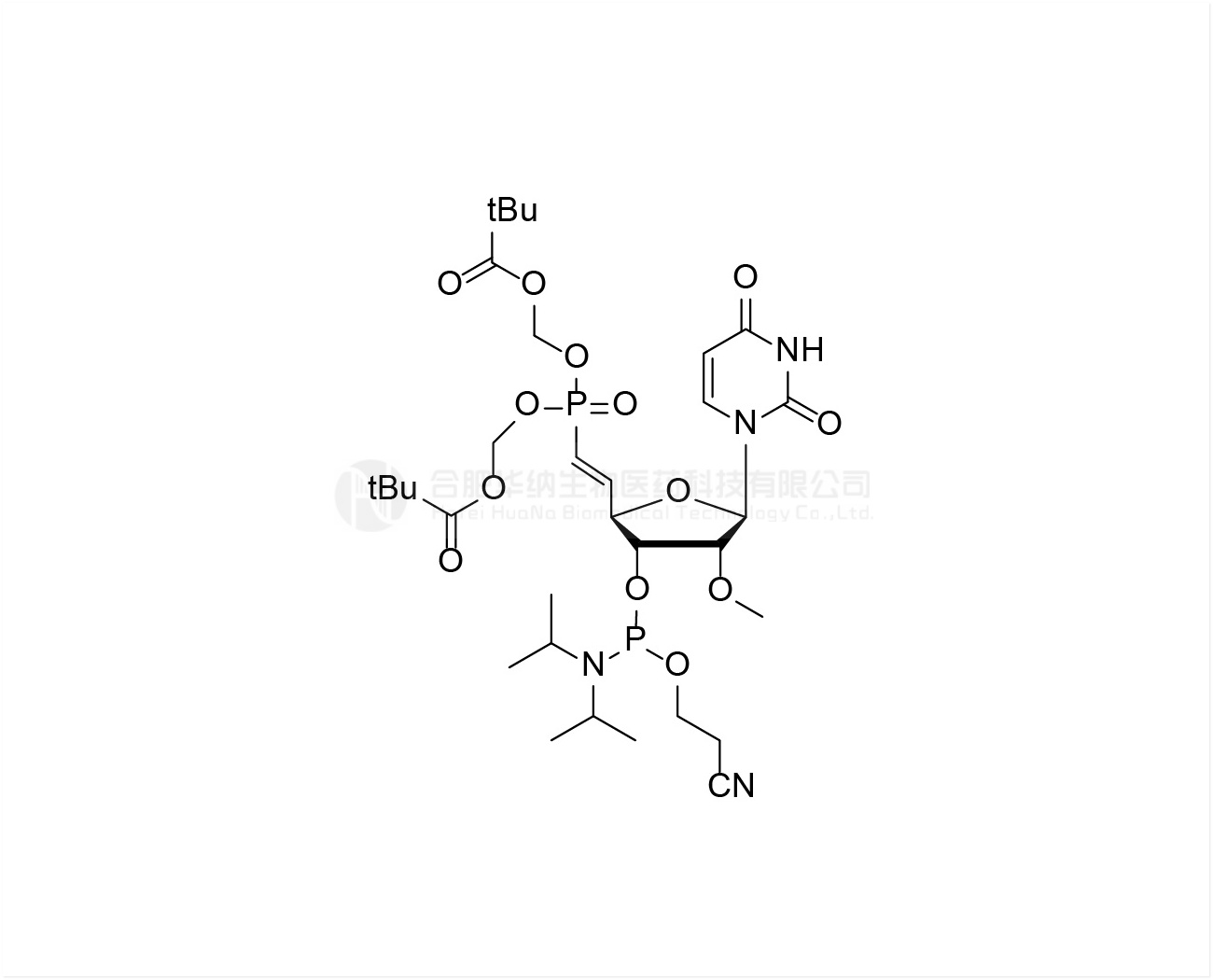 5'-POM-(E)-vinyl phosphonate-2'-O-Me-rU-3'-CE-Phosphoramidite