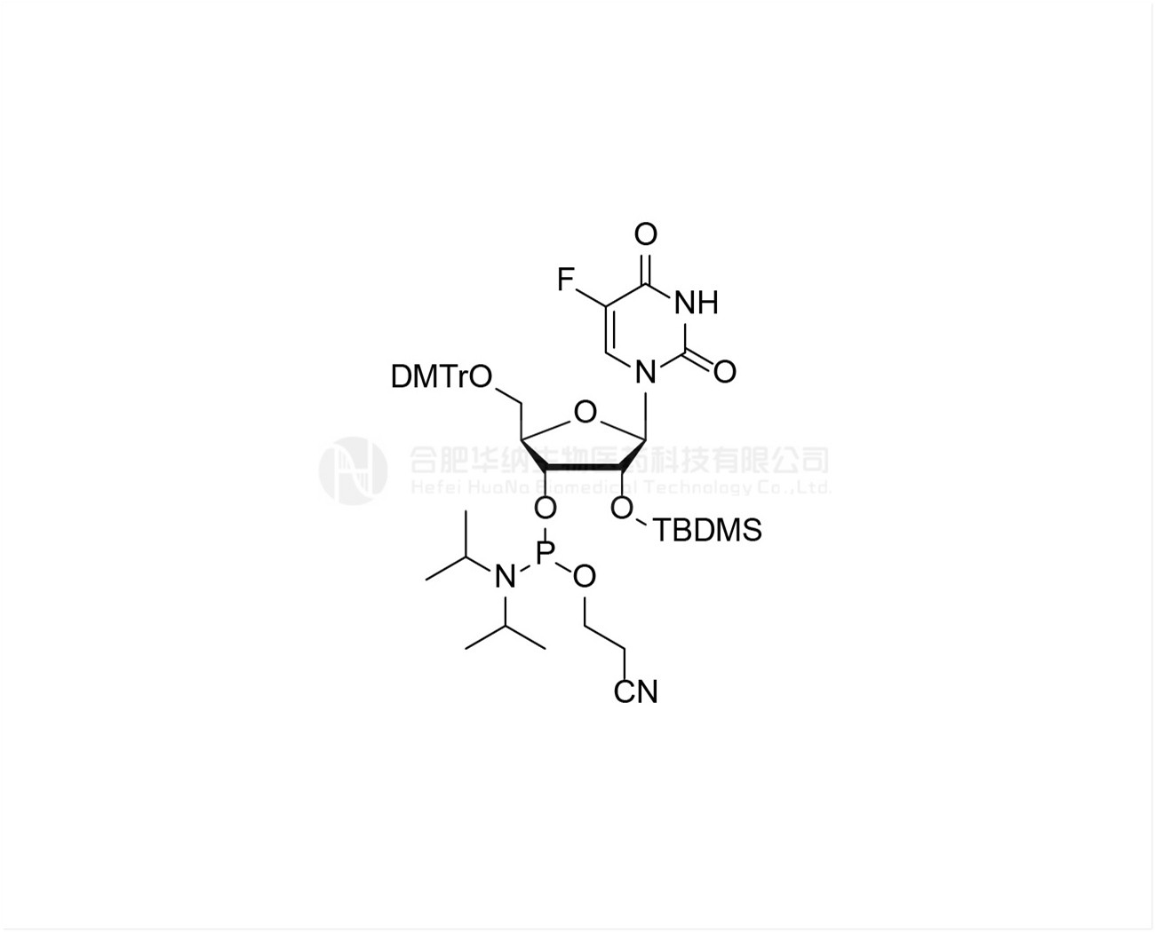 DMTr-2'-O-TBDMS-5-F-rU-3'-CE-Phosphoramidite