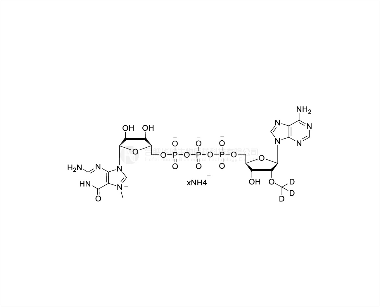 m7G(5')ppp(5')(2'OCD?A) 100mM Ammonium Solution