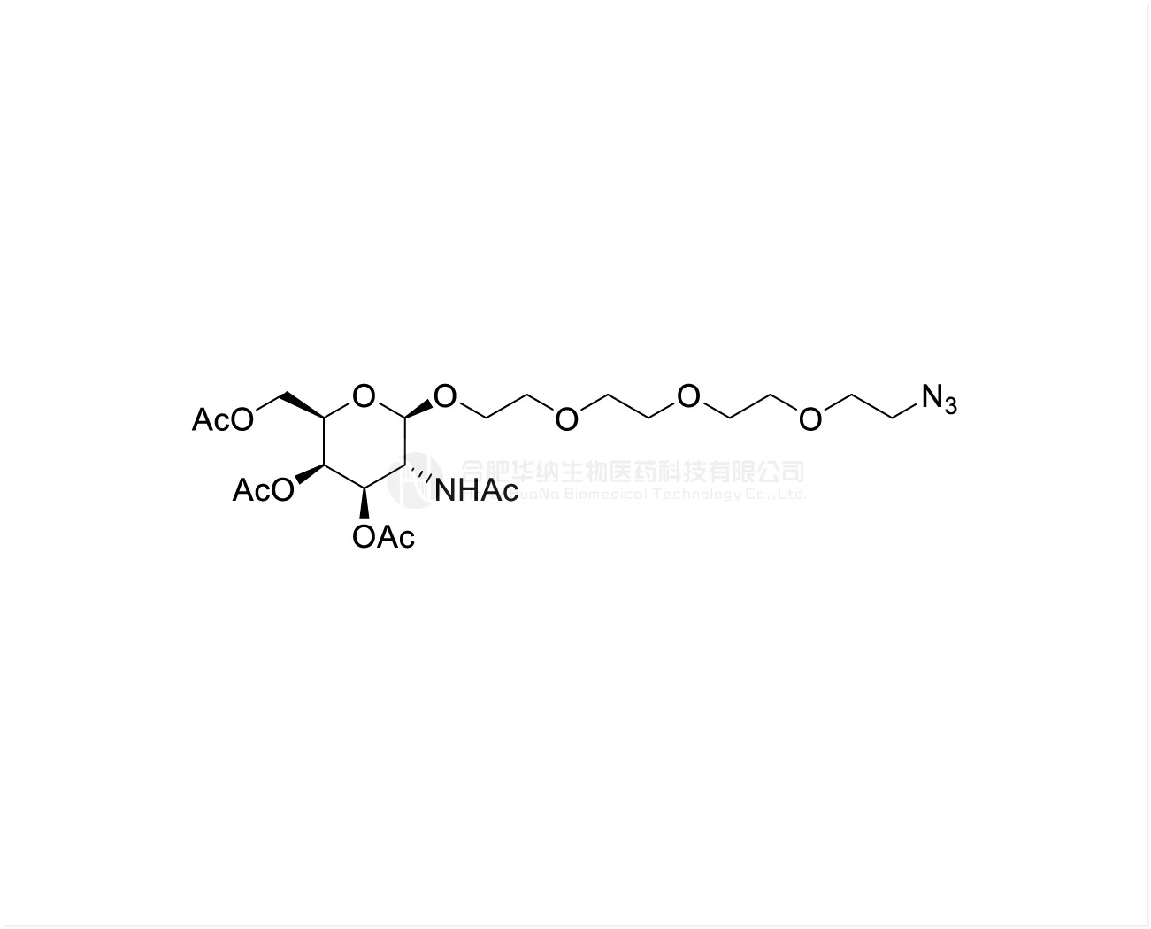 Peracetylated GalNAc PEG linker-Azide